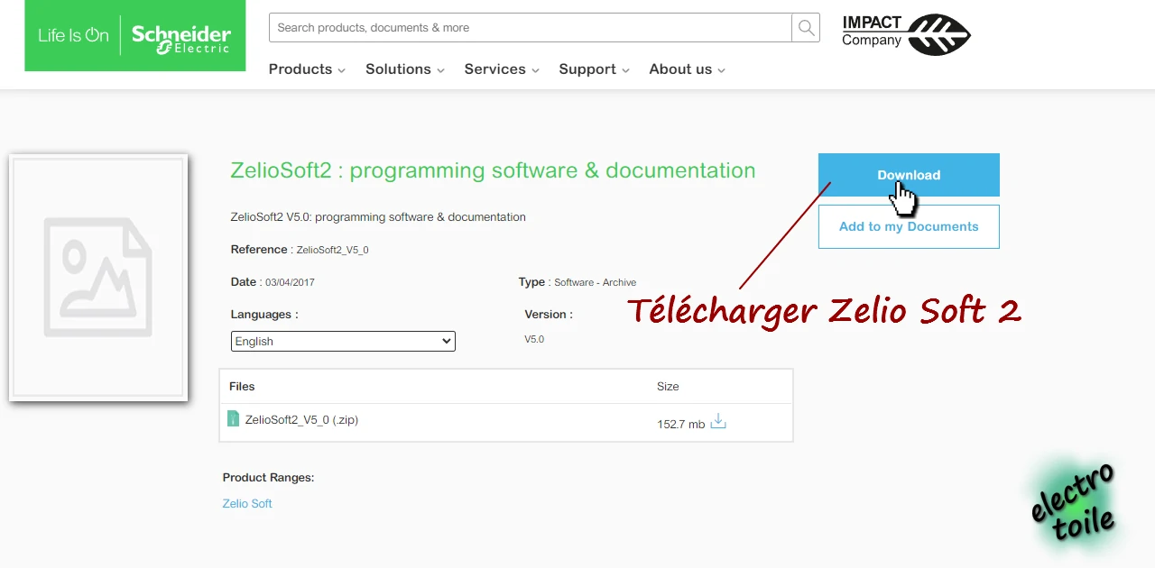 download la dernière version de logiciel Zelio Soft 2