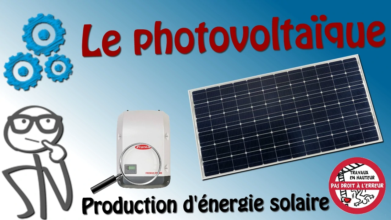 la production d'énergie électrique avec le solaire et des panneaux photovoltaïques