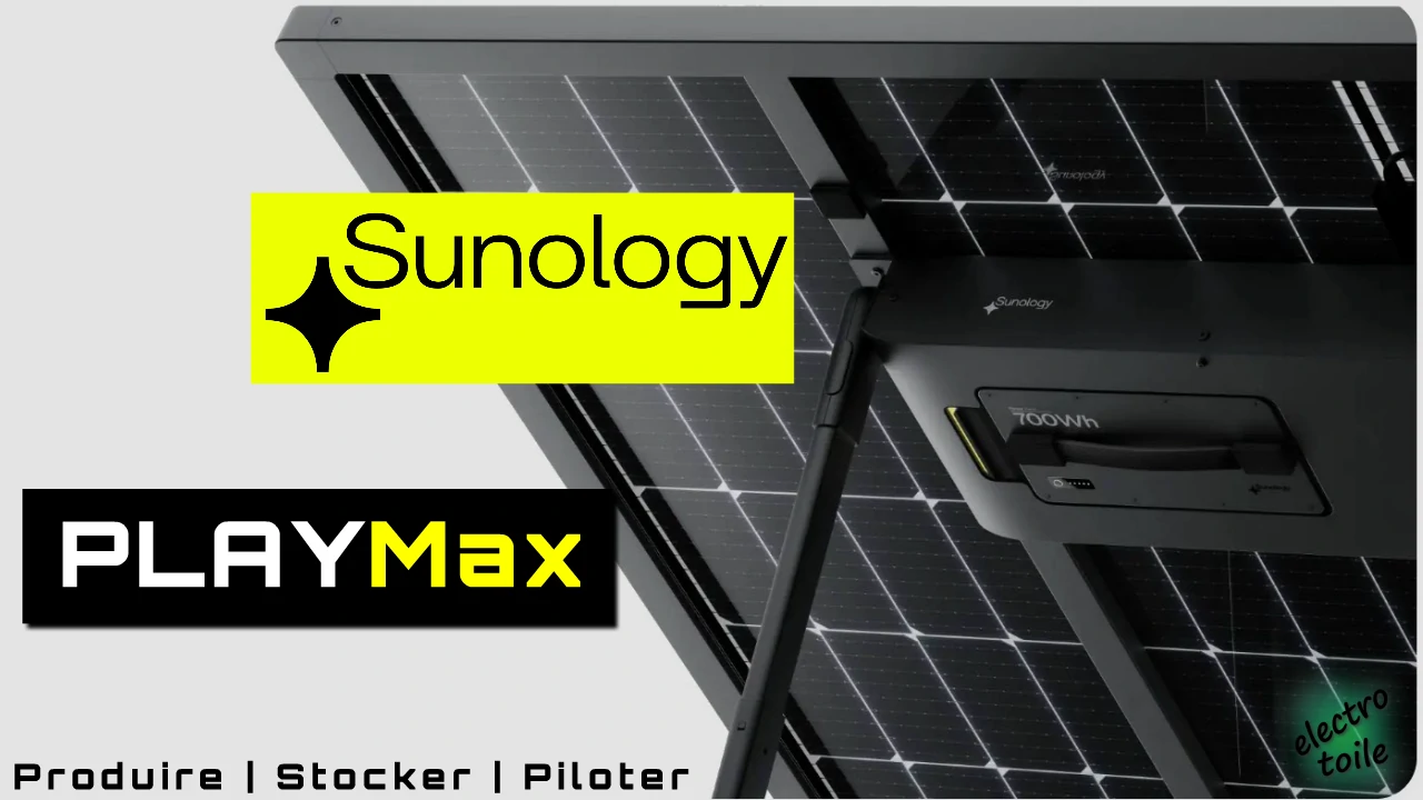 station solaire sunology PLAYMax équipée d'une batterie